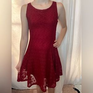 Pink Crush Girls Lace Dress sz 10